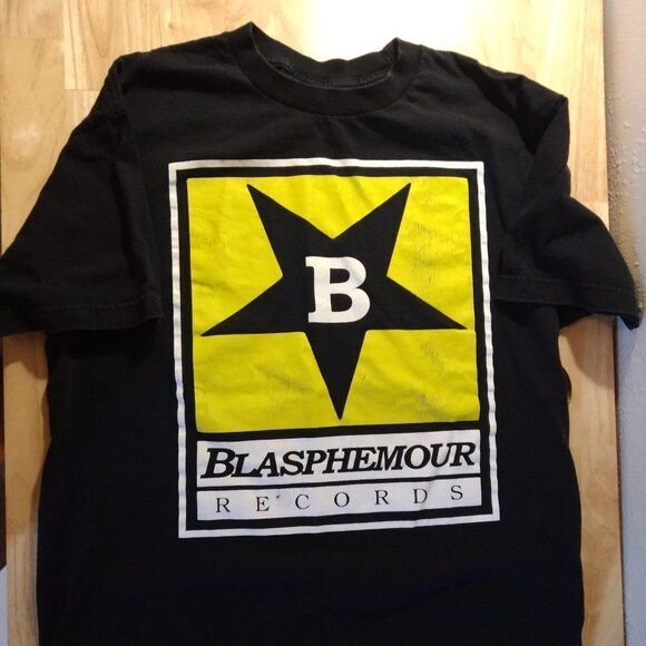Blaspehmour Records Logo T-Shirt - Picture 1 of 5